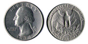 Quarter dollar США 1974