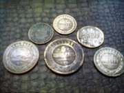 монеты , юбилейные рубли , серебряные и медные