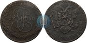 Медная монета 5 копеек ем 1778 года