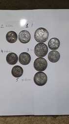 Монеты серебряные 